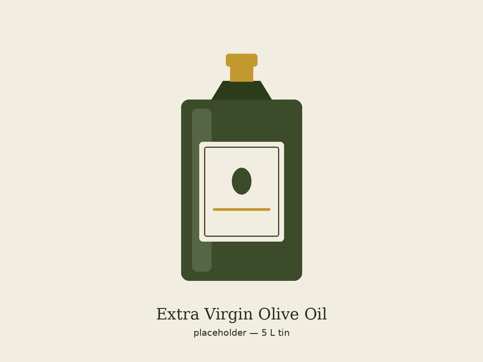 Antakya Yağ Sanayi extra virgin olive oil in a five-litre tin